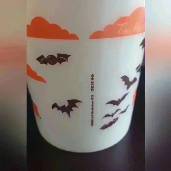 Tim Hortons 2023 Halloween Glow in the Dark Bucket Bats Spooky - Picture 3 of 8